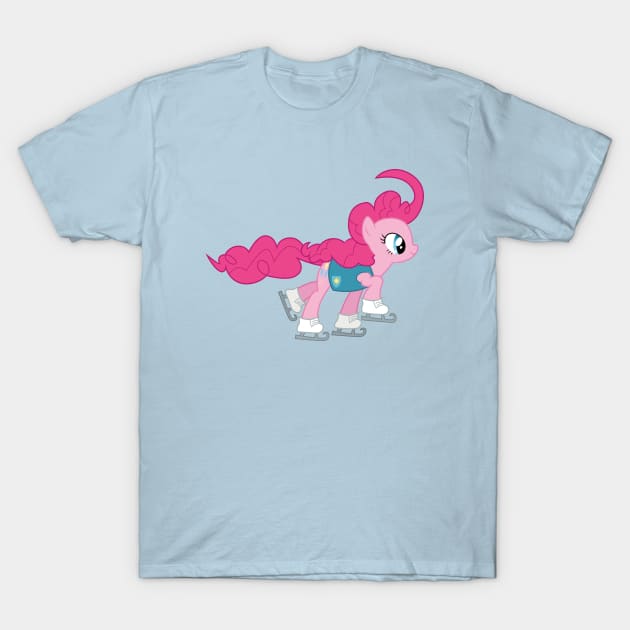 Ice Skater Pinkie Pie 2 T-Shirt by CloudyGlow